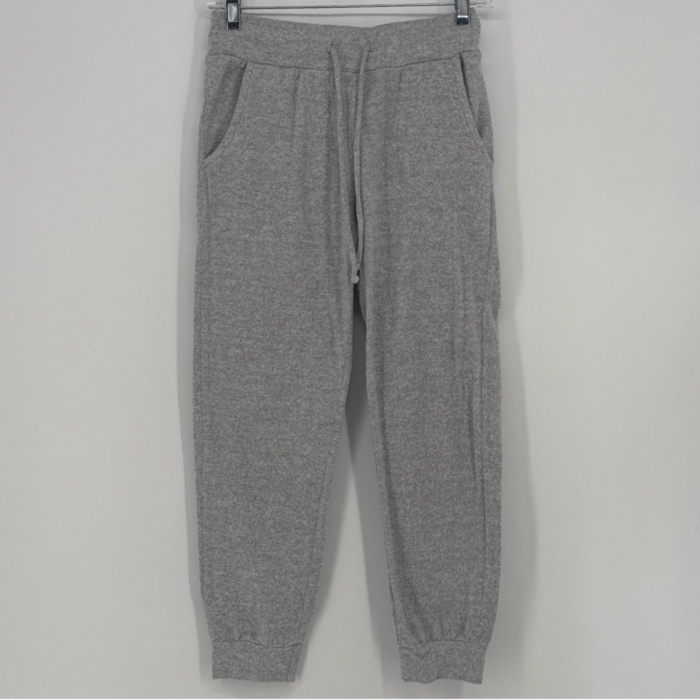 Life is Good Girls Jogger Pants Size L 14 Gray Heathered Knit Drawstring Pants